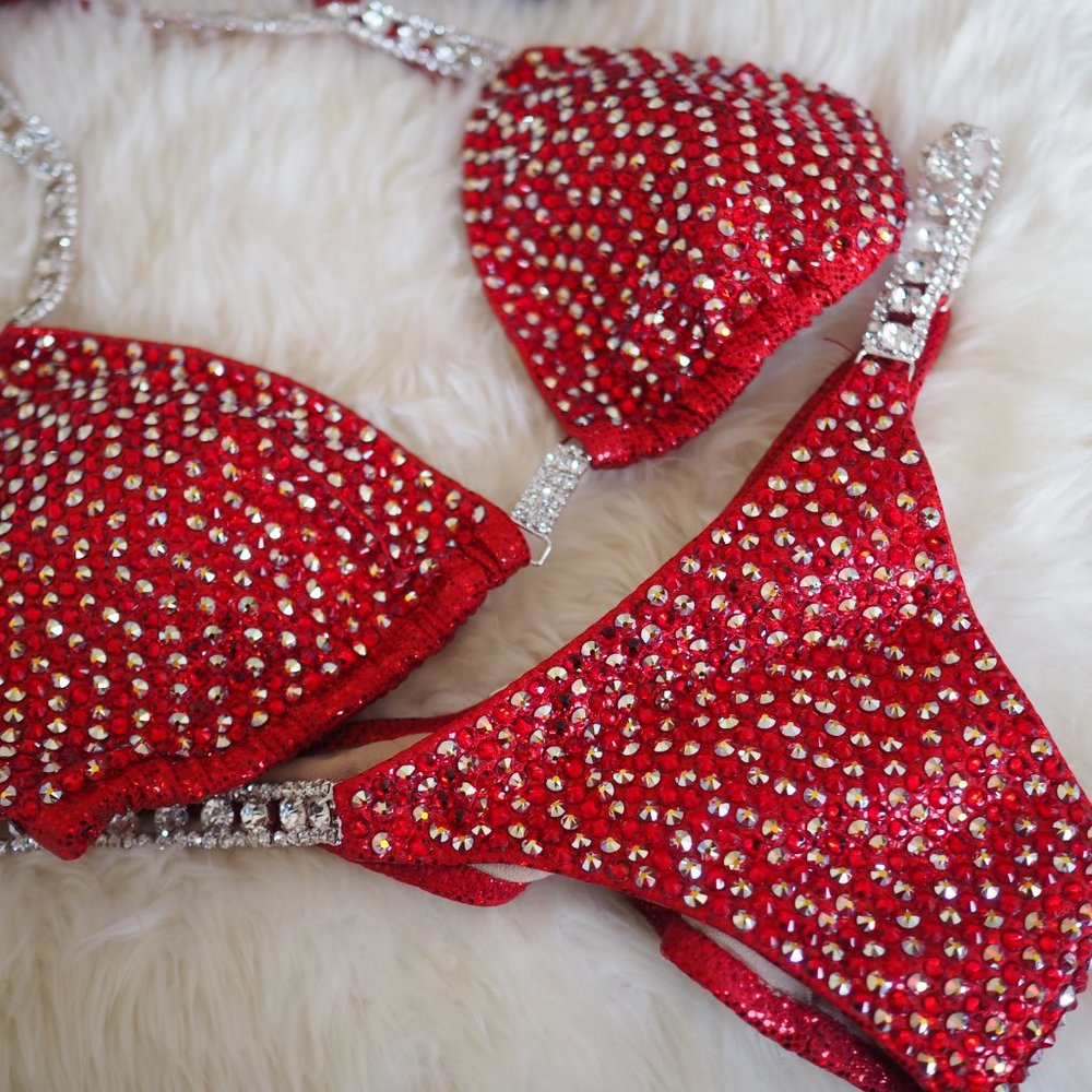 RAVISH SANDS RED COMPETITION BIKINI